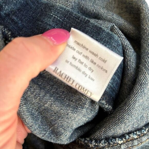 Rachel Comey High Waisted Bleach Washed Fray Jeans Size 2 - Picture 8 of 10